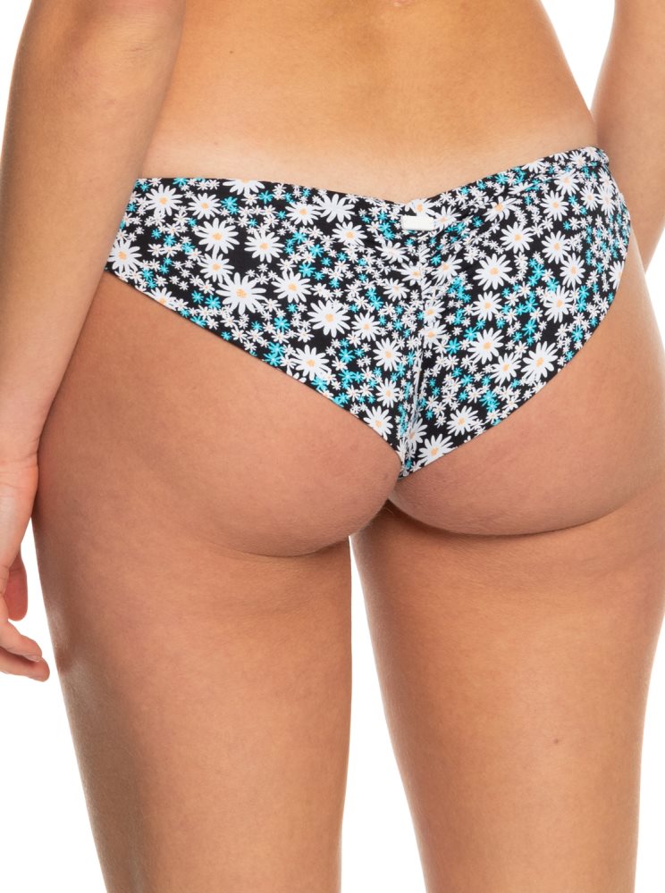 Bas De Bikini Roxy Printed Beach Classics Cheeky Grise Foncé Femme | IMG-39707537