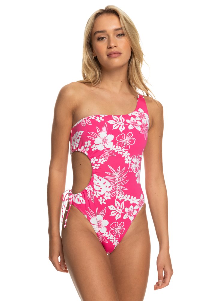 Maillots De Bain Roxy Printed Beach Classics Rose Femme | TBE-61050477