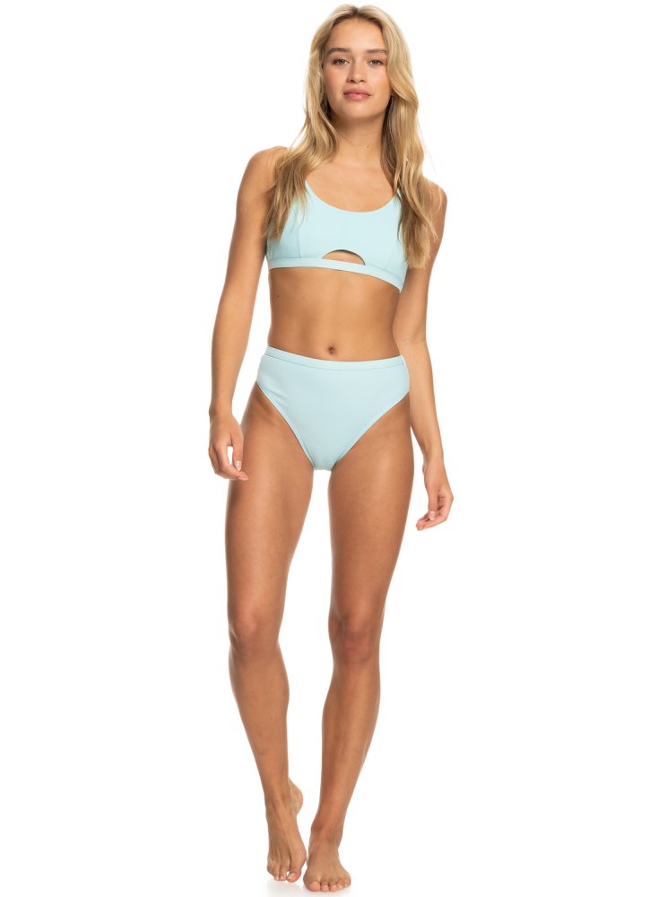 Bas De Bikini Roxy Pro The Backside Moderate Bleu Femme | CGM-08618845