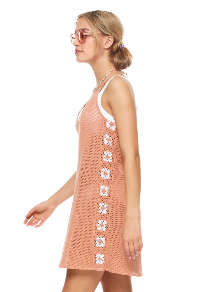 Peignoir Roxy Fresh Sparkle Crochet Rose Femme | FRM-40234441