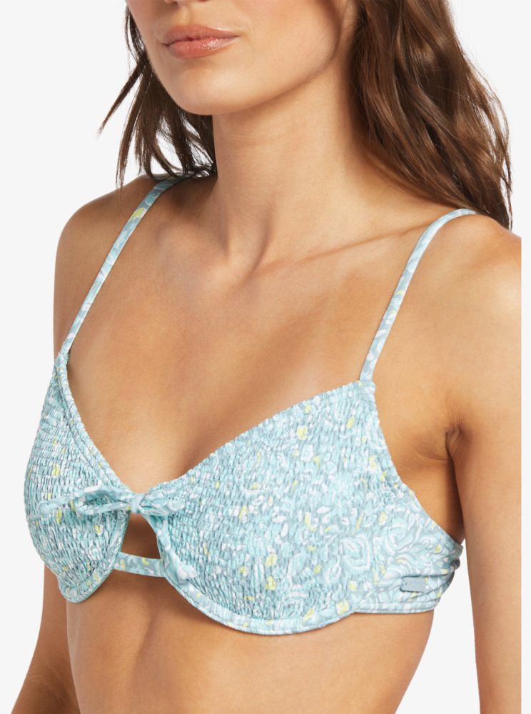 Hauts De Bikini Roxy Seaside Tropics Underwire Smock Bra Bleu Femme | BEY-41922389