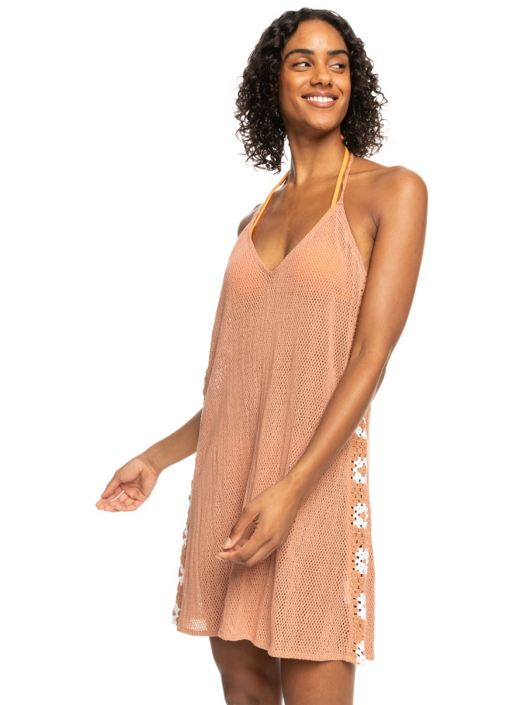 Peignoir Roxy Fresh Sparkle Crochet Rose Femme | FRM-40234441