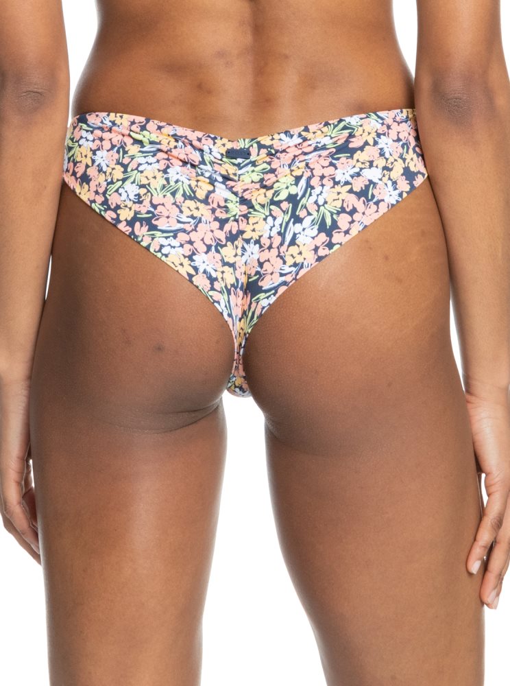 Bas De Bikini Roxy Printed Beach Classics Cheeky Indigo Femme | JQH-72426849