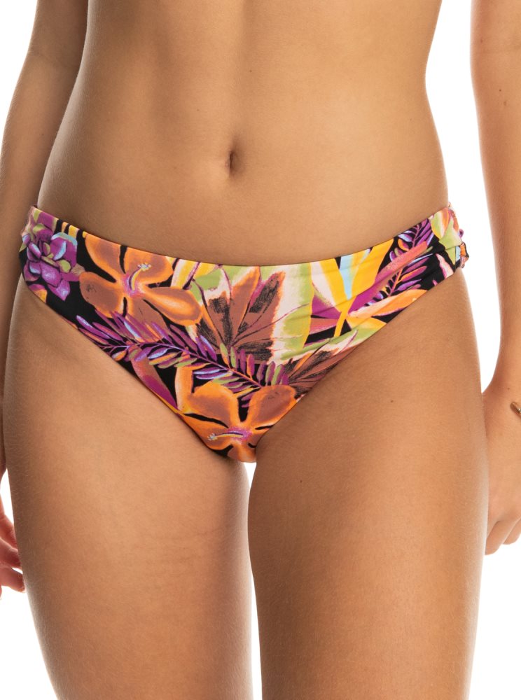 Bas De Bikini Roxy Printed Beach Classics Hipster Grise Foncé Femme | DRB-83885419