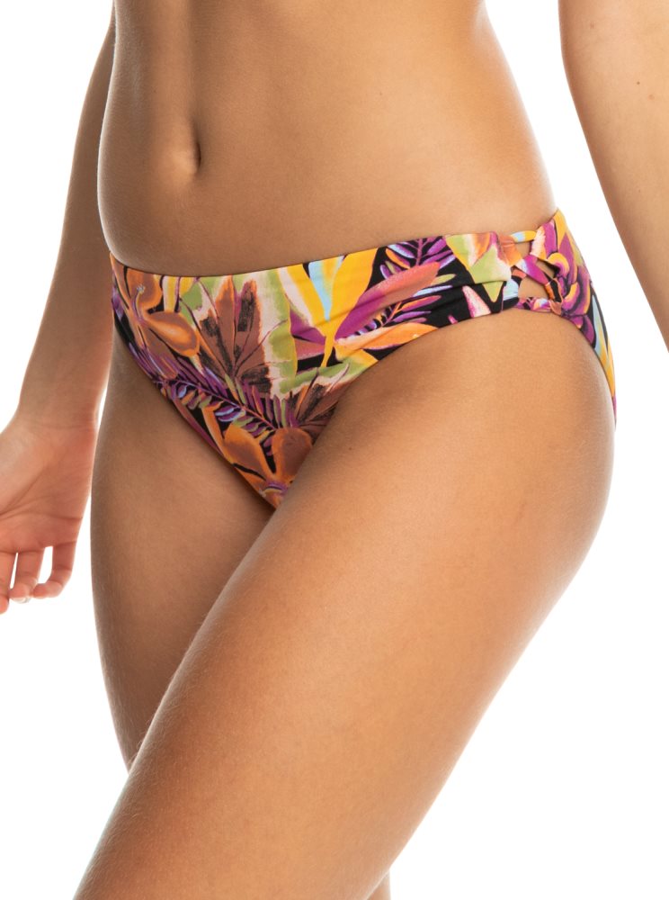 Bas De Bikini Roxy Printed Beach Classics Hipster Grise Foncé Femme | DRB-83885419