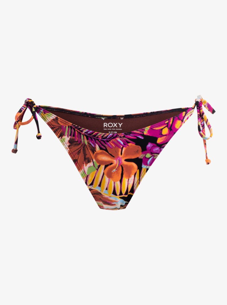 Bas De Bikini Roxy Printed Beach Classics Cheeky Grise Foncé Femme | DXO-51741497