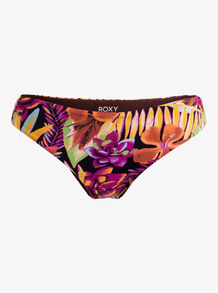 Bas De Bikini Roxy Printed Beach Classics Hipster Grise Foncé Femme | DRB-83885419