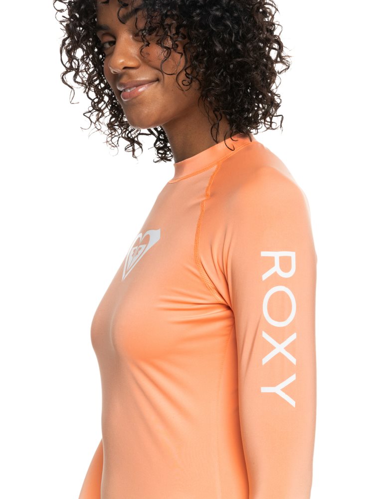 Rashguards Roxy Whole Hearted Long Sleeve UPF 50 Rose Femme | SSV-93860417