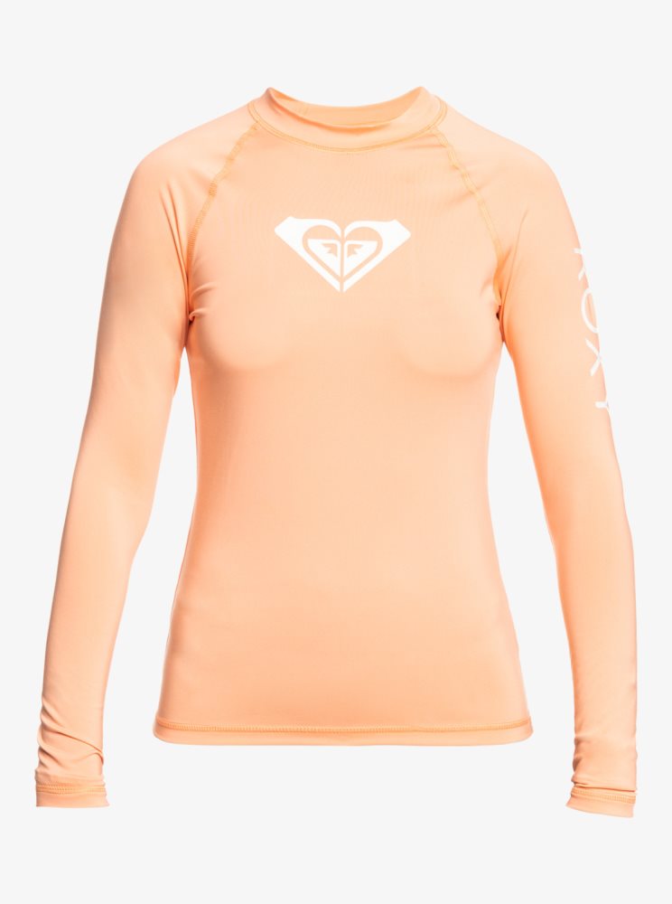 Rashguards Roxy Whole Hearted Long Sleeve UPF 50 Rose Femme | SSV-93860417