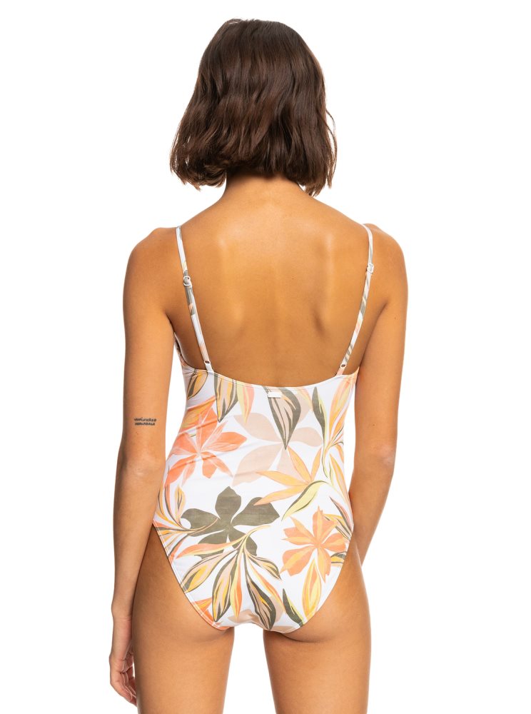 Maillots De Bain Roxy Printed Beach Classics Blanche Femme | LDM-78474965