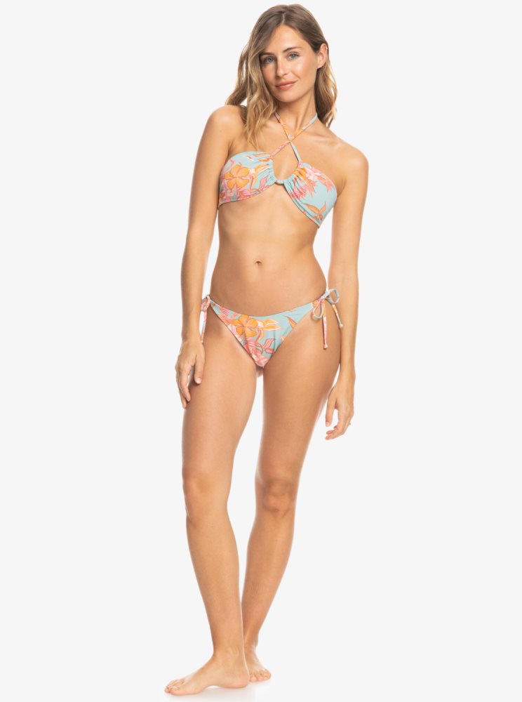 Hauts De Bikini Roxy Printed Beach Classics Triangle Bleu Femme | EWO-34520395