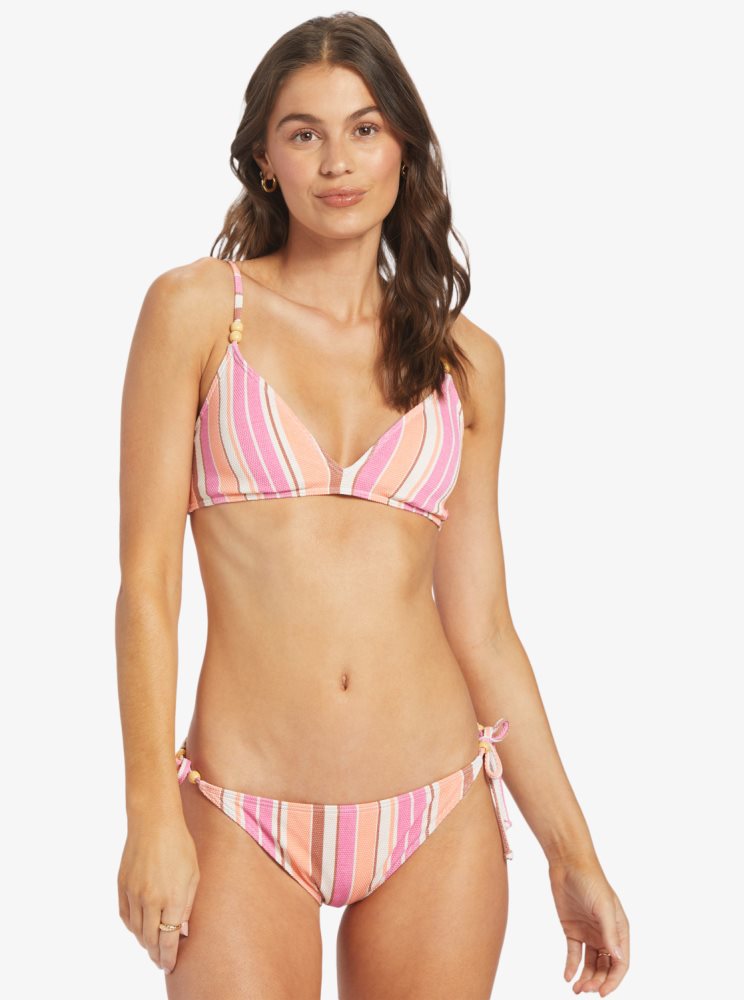 Hauts De Bikini Roxy Palm Tree Dreams Triangle Rose Stripes Femme | BEV-88103398