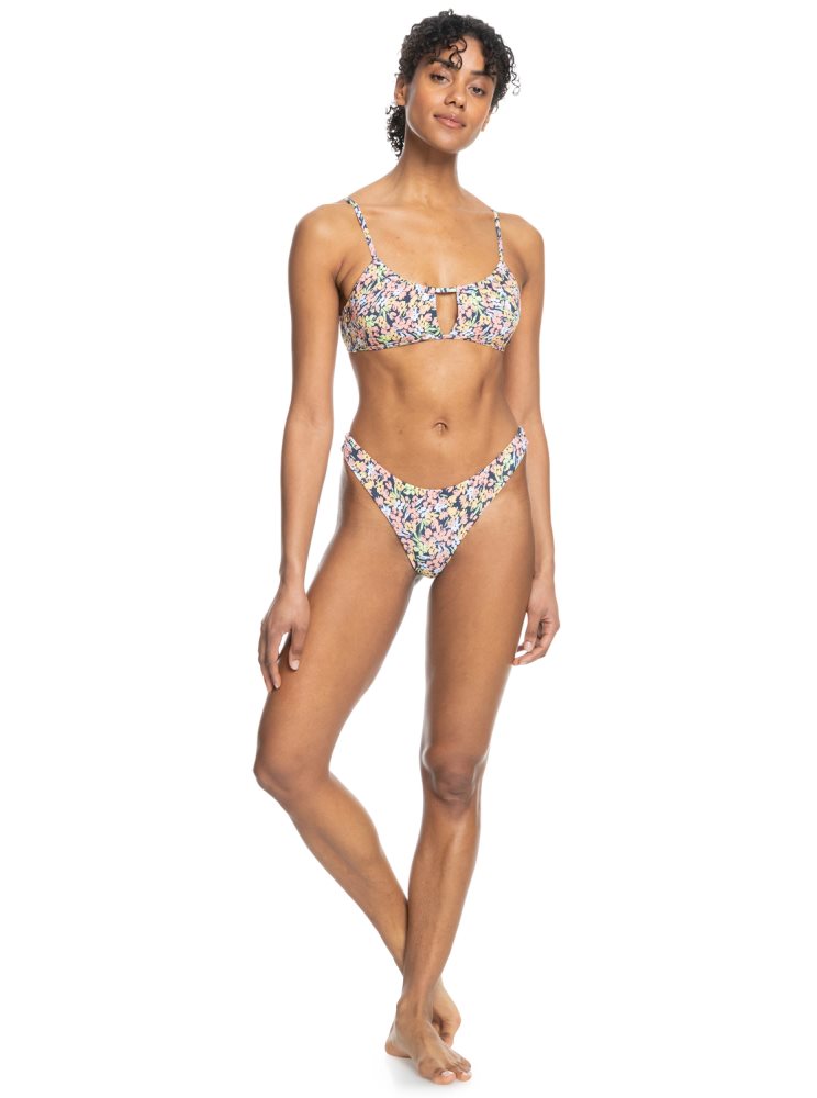 Bas De Bikini Roxy Printed Beach Classics Mini Indigo Femme | ZZD-83897624