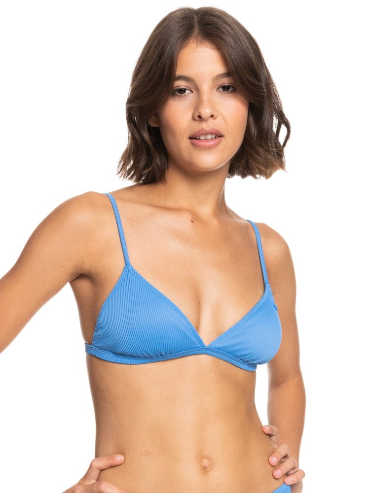 Hauts De Bikini Roxy Love The Sunshine Fixed Triangle Bleu Femme | LKC-01873726