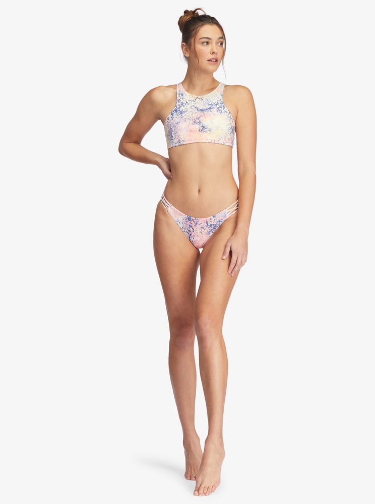 Bas De Bikini Roxy Active Full Blanche Vert Femme | RSO-91880571