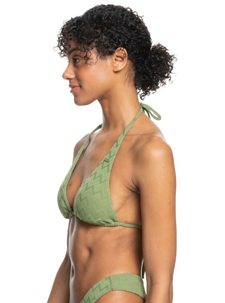 Hauts De Bikini Roxy Current Coolness Elongated Triangle Vert Olive Vert Femme | WTH-92021440