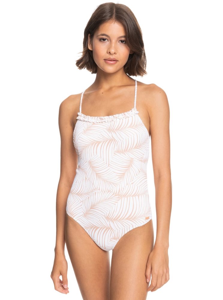 Maillots De Bain Roxy Palm Tree Dreams Blanche Femme | RMW-99621959