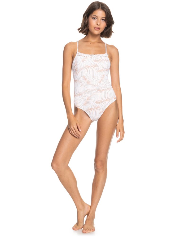 Maillots De Bain Roxy Palm Tree Dreams Blanche Femme | RMW-99621959