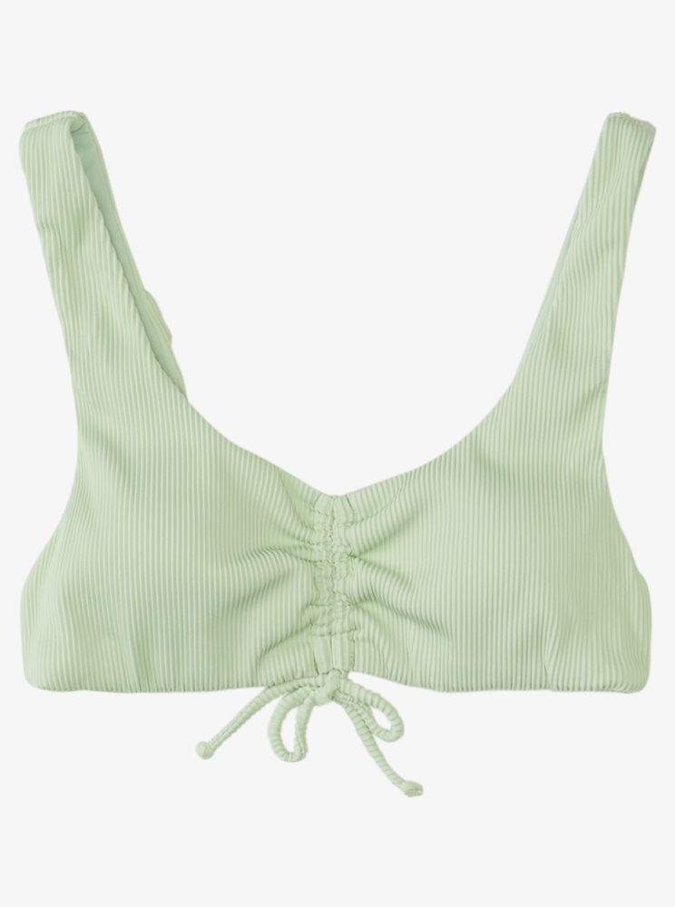 Hauts De Bikini Roxy Active Athlétiques Bralette Vert Femme | JPF-97530418