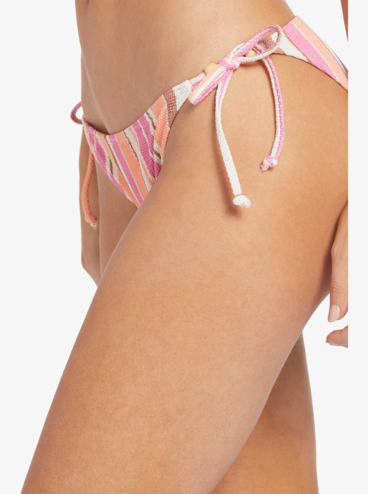 Bas De Bikini Roxy Palm Tree Dreams Mod Bottom Rose Stripes Femme | AJW-73168018