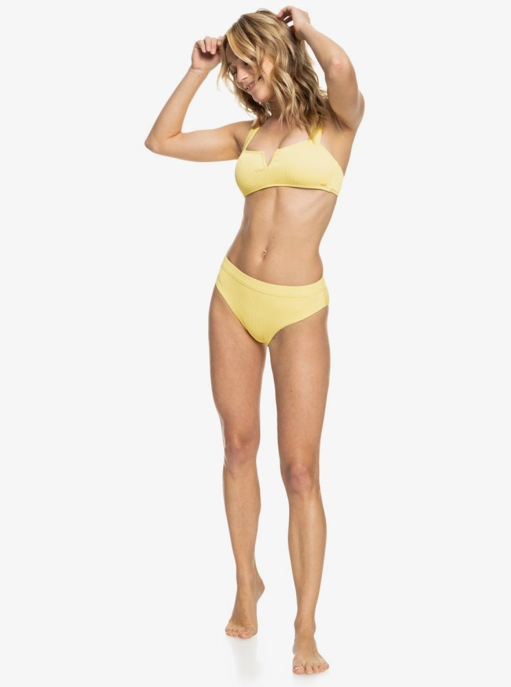 Bas De Bikini Roxy Love The Shorey Jaune Femme | TEG-15384564