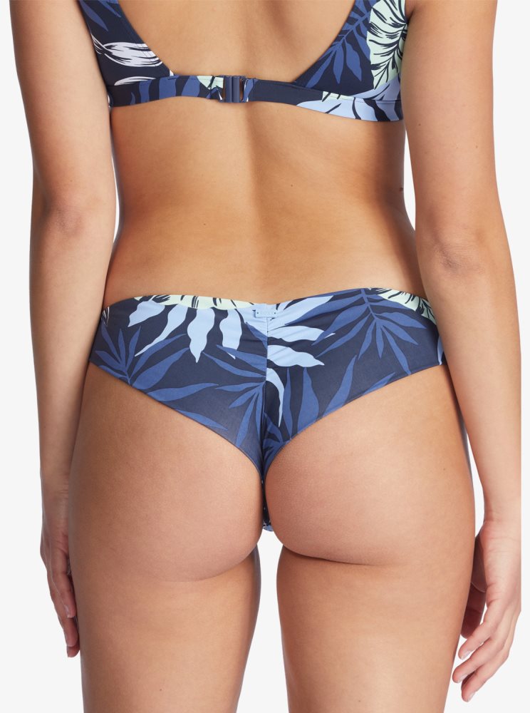 Bas De Bikini Roxy Printed Beach Classics Cheeky Indigo Femme | VMB-70100200