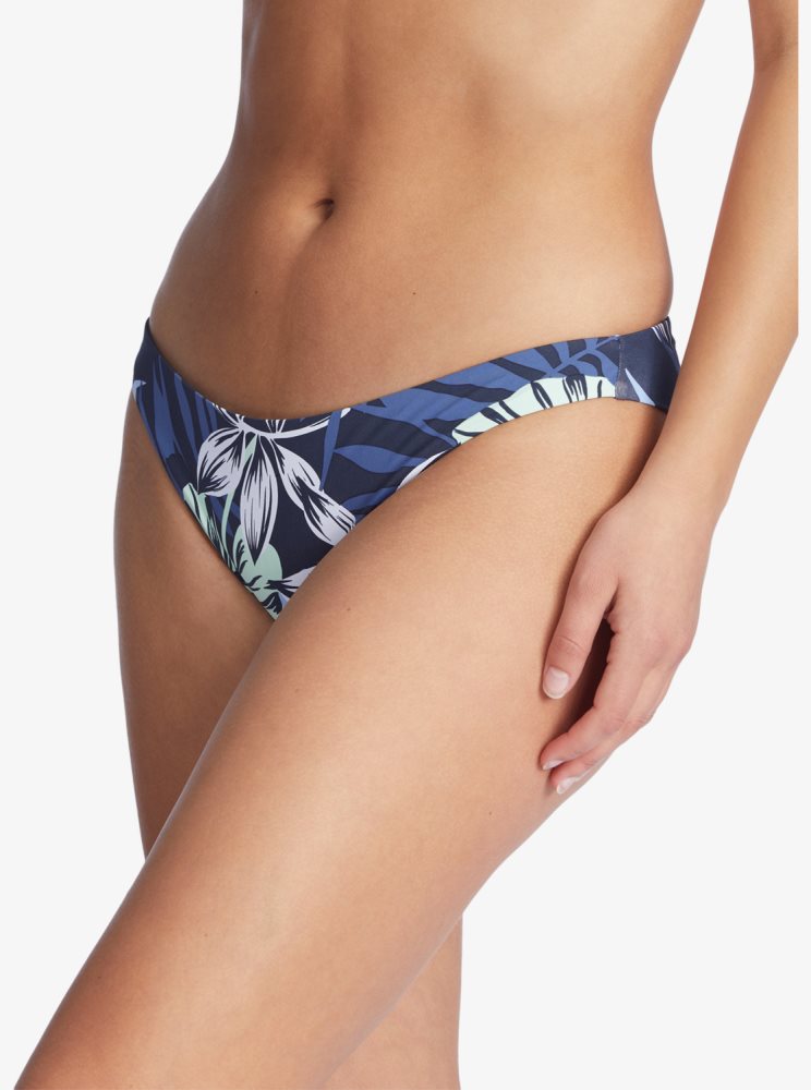 Bas De Bikini Roxy Printed Beach Classics Cheeky Indigo Femme | VMB-70100200