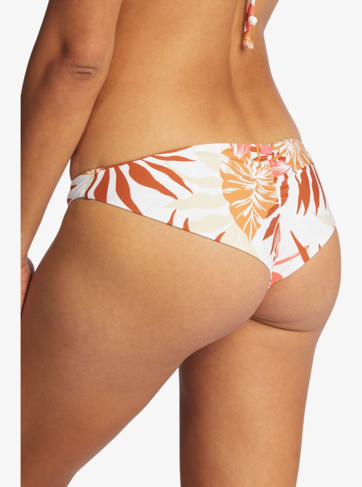 Bas De Bikini Roxy Printed Beach Classics Cheeky Blanche Femme | WAJ-28141288