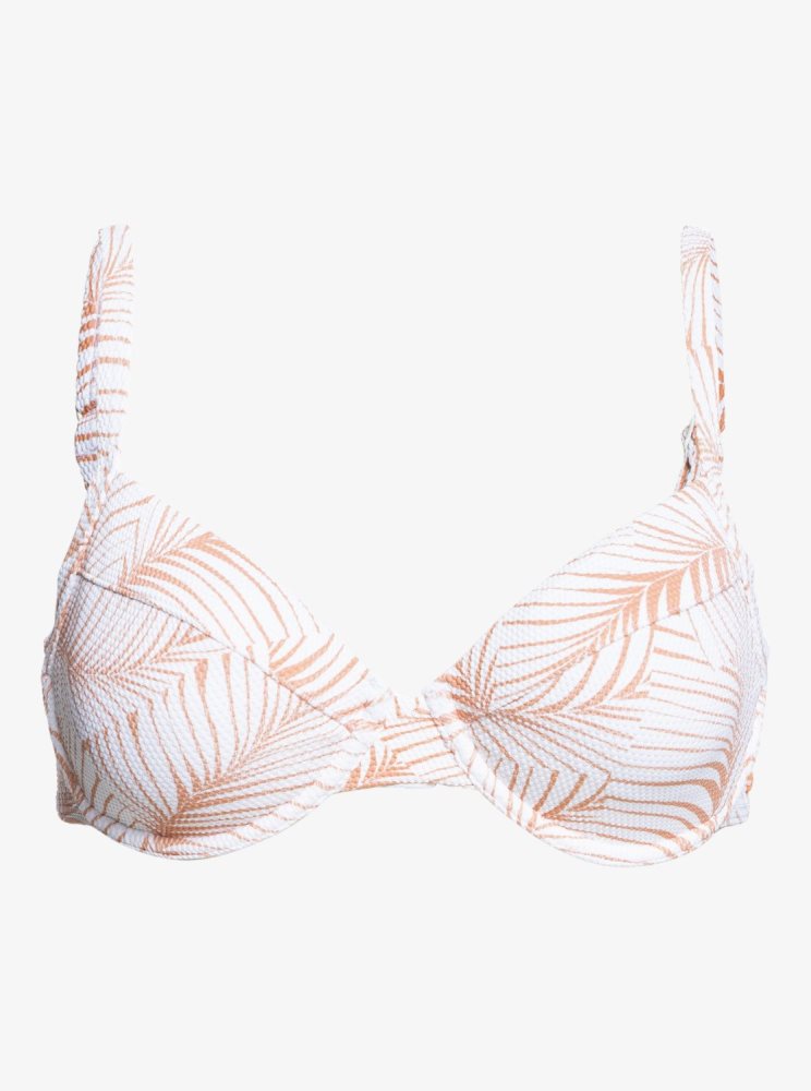 Hauts De Bikini Roxy Palm Tree Dreams Underwired D-Cup Blanche Femme | WVD-15514970