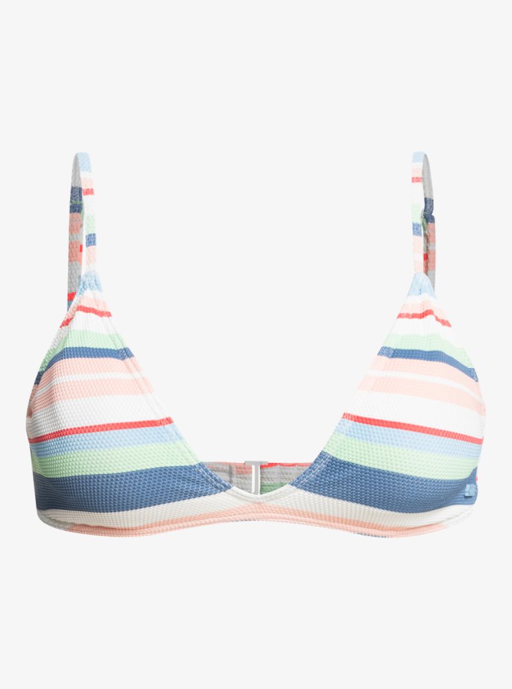 Hauts De Bikini Roxy Line Up Fixed Triangle Blanche Femme | LEH-90129583