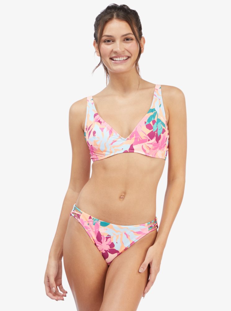 Hauts De Bikini Roxy Active Underwired Blanche Orange Rose Femme | HLB-39011037