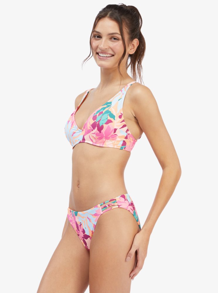 Hauts De Bikini Roxy Active Underwired Blanche Orange Rose Femme | HLB-39011037