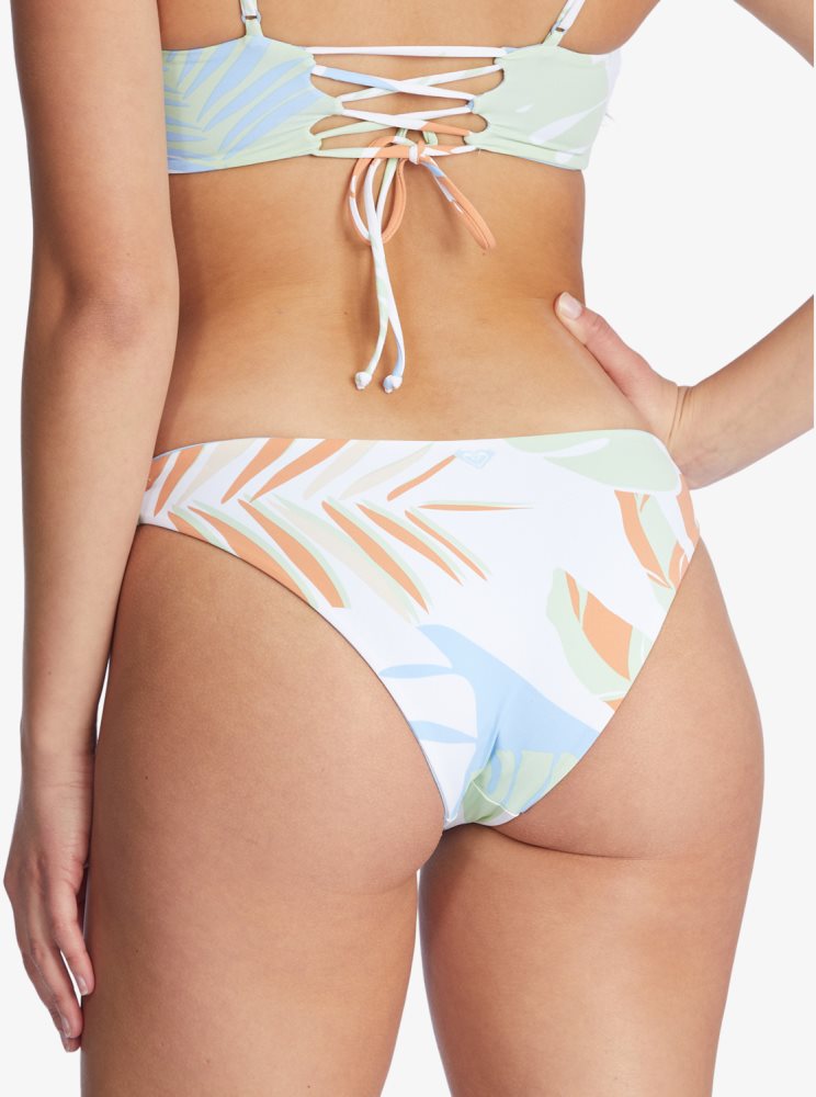 Bas De Bikini Roxy Wildflowers Reversible Full Blanche Femme | JIU-57443243