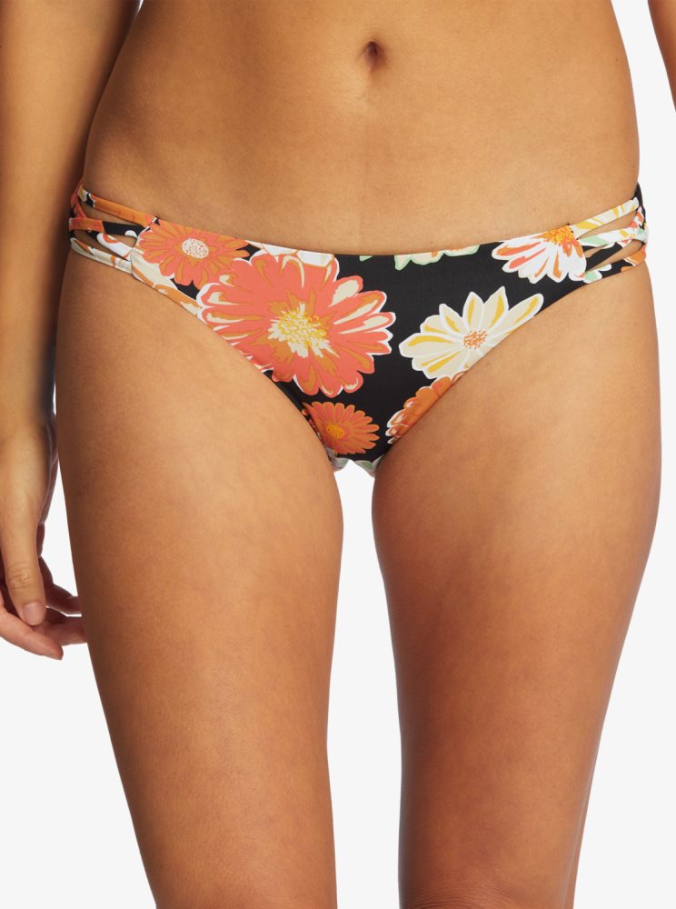 Bas De Bikini Roxy Printed Beach Classics Hipster Grise Foncé Femme | KHM-61038744