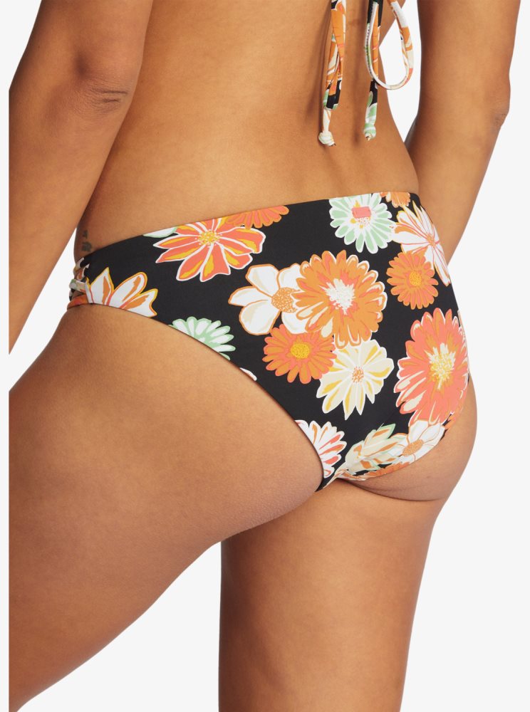 Bas De Bikini Roxy Printed Beach Classics Hipster Grise Foncé Femme | KHM-61038744