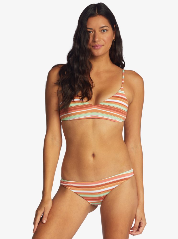 Bas De Bikini Roxy Printed Beach Classics Cheeky Rose Stripes Femme | UNU-23847038