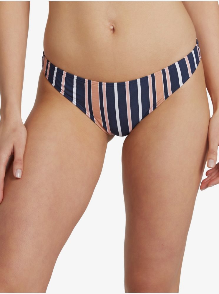 Bas De Bikini Roxy Printed Beach Classics Moderate Indigo Stripes Femme | XZF-01836664