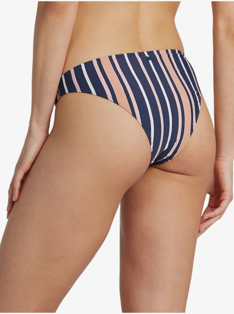 Bas De Bikini Roxy Printed Beach Classics Moderate Indigo Stripes Femme | XZF-01836664