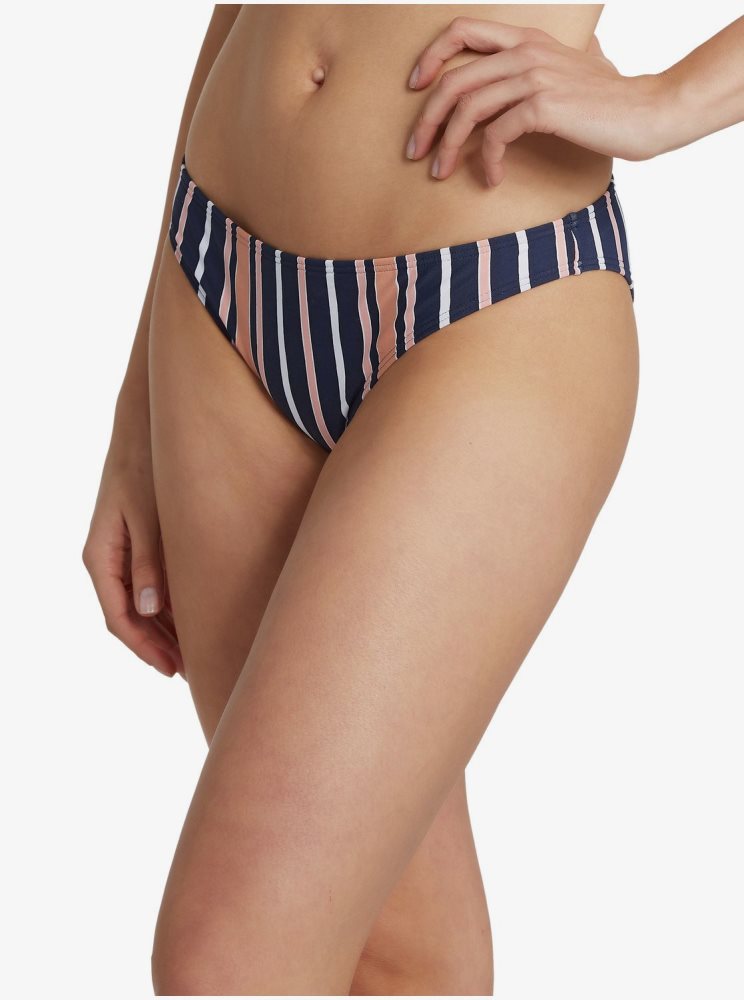 Bas De Bikini Roxy Printed Beach Classics Moderate Indigo Stripes Femme | XZF-01836664