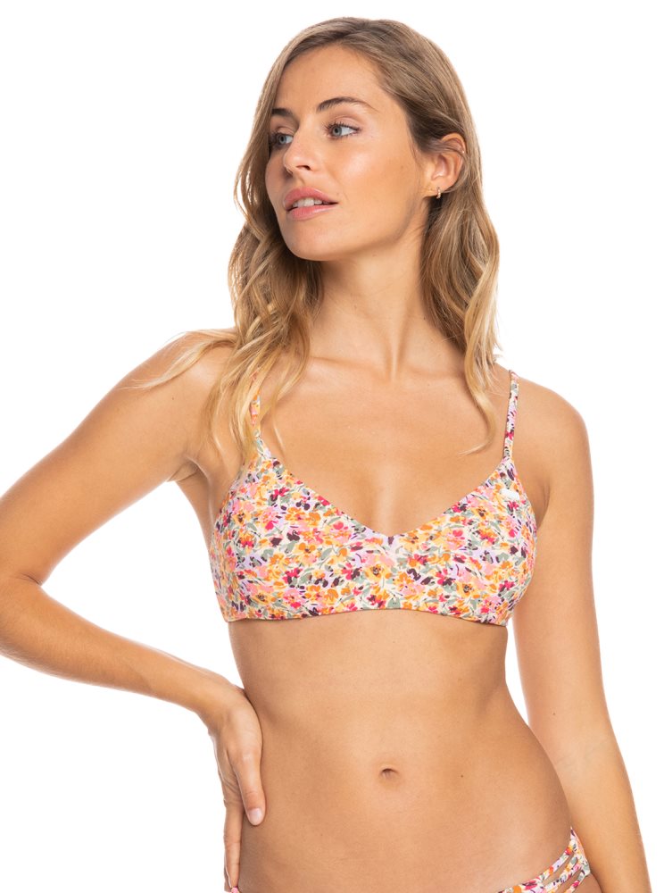 Hauts De Bikini Roxy Printed Beach Classics Athlétiques Triangle Rose Femme | ECT-58100152