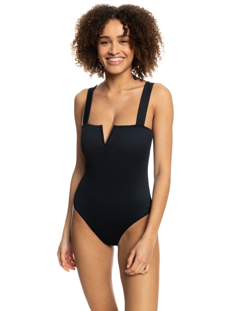 Maillots De Bain Roxy Love The Coco Grise Foncé Femme | USJ-61259449