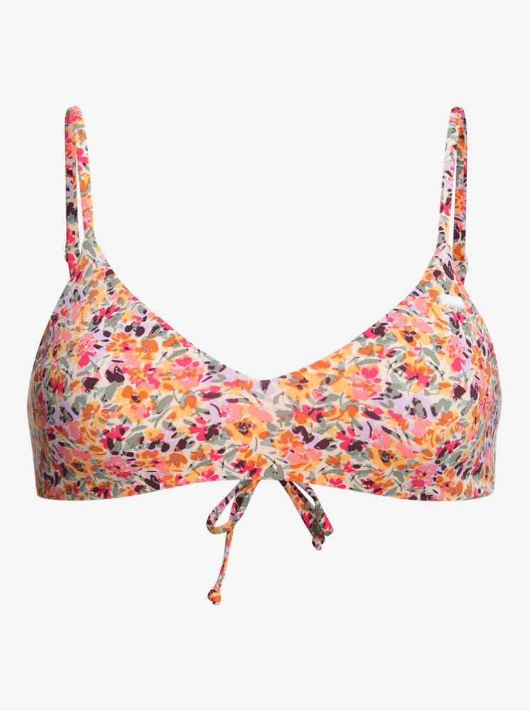 Hauts De Bikini Roxy Printed Beach Classics Athlétiques Triangle Rose Femme | ECT-58100152