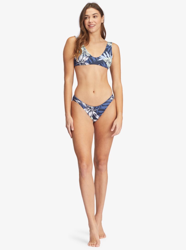 Bas De Bikini Roxy Printed Beach Classics Hipster Indigo Femme | MXL-75150924