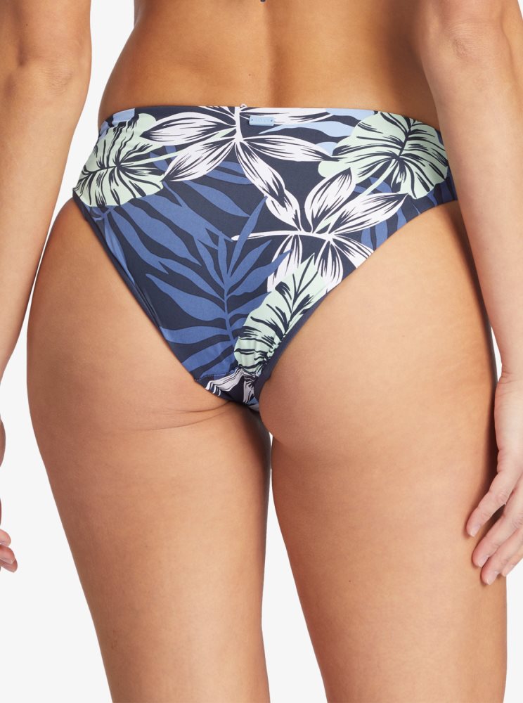 Bas De Bikini Roxy Printed Beach Classics Hipster Indigo Femme | MXL-75150924