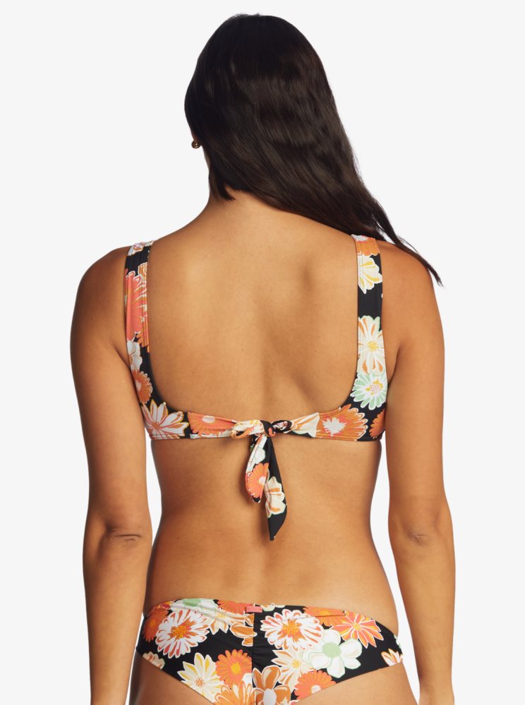 Hauts De Bikini Roxy Printed Beach Classics Bralette Grise Foncé Femme | ZWV-60776770