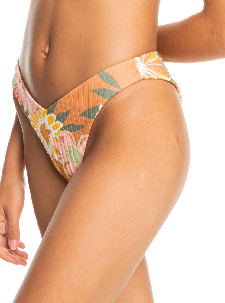 Bas De Bikini Roxy Love Rib High Leg Multicolore Femme | GLO-58485833