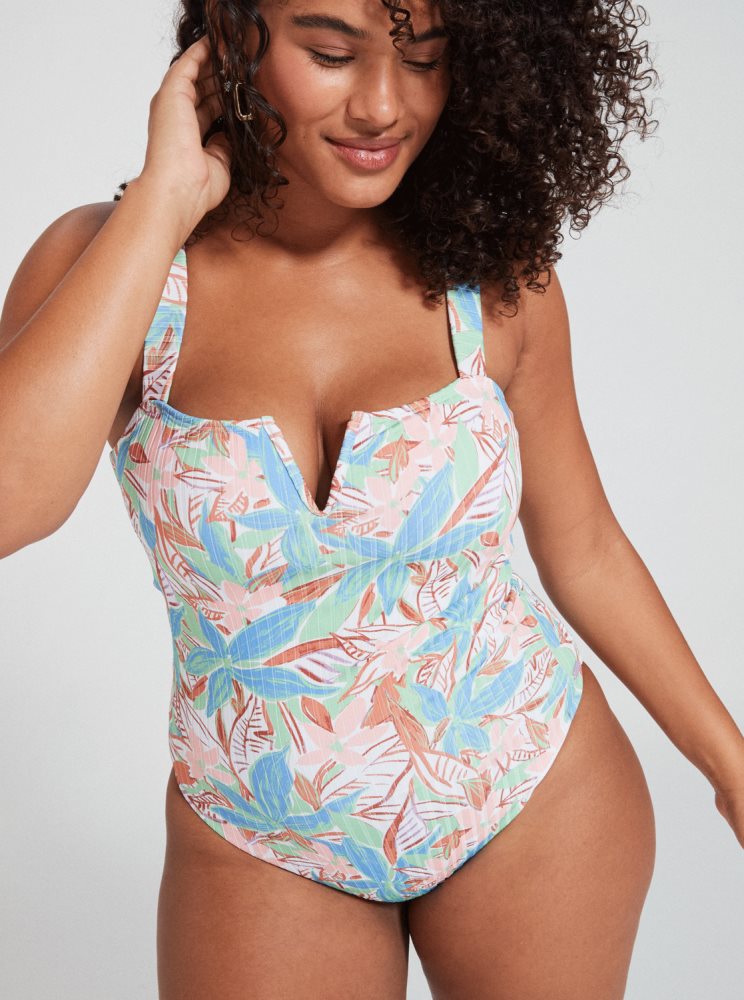 Maillots De Bain Roxy Love Rib The Coco D-Cup Multicolore Femme | AWL-49468129