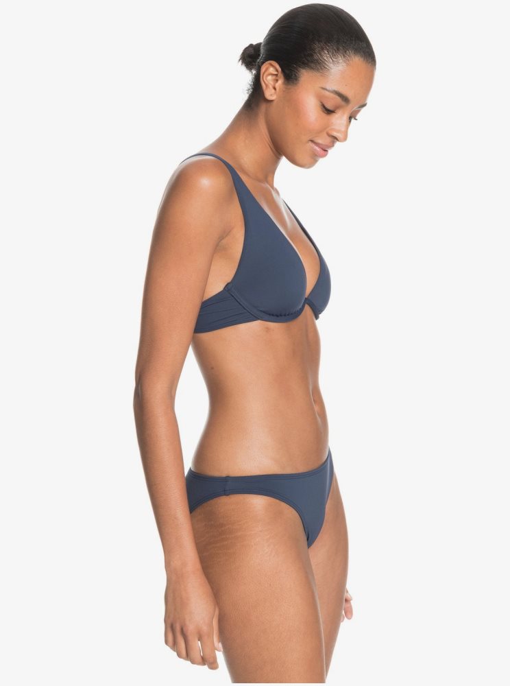 Bas De Bikini Roxy Sd Beach Classics Moderate Bo Separate Indigo Femme | ZWT-82356156