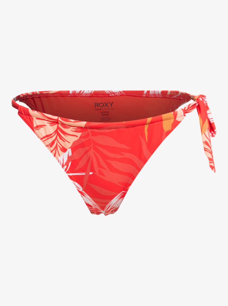 Bas De Bikini Roxy Seaside Tropics Cheeky High Leg Blanche Rouge Femme | PIT-36579043