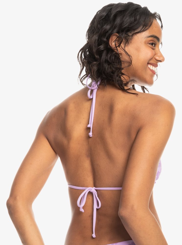 Hauts De Bikini Roxy Surf.Kind.Kate. Reversible Triangle Violette Rose Femme | III-16428072